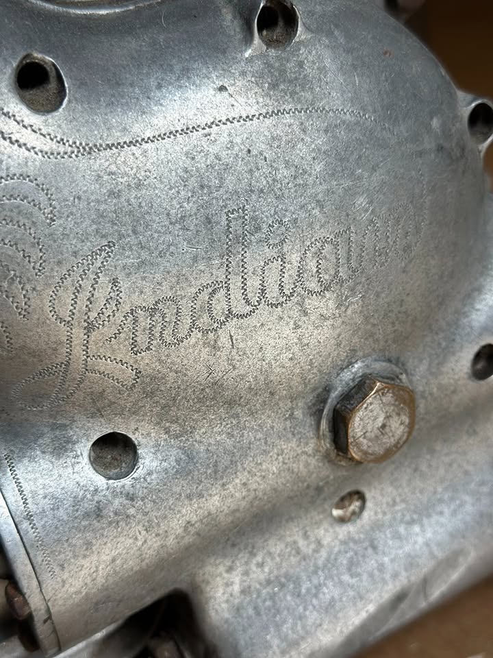 Von Dutch engraved Royal Enfield / Indian motorcycle engine