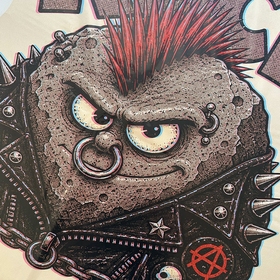 Punk Rock supersized decal print detail