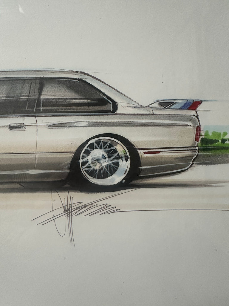 Chip Foose original signed BWM illustration