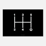5 SPEED MANUAL poster 60x90 cm / 24x36″