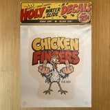 SUPERSIZED Chicken Fingers Holy Water Slide Decal print in package
