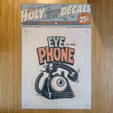 SUPERSIZED Eye Phone Holy Water Slide Decal print in package