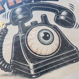 Eye Phone supersized decal print detail