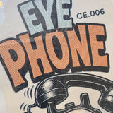 Eye Phone supersized decal print telephone artwork close-up