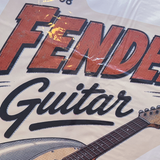 Fender Guitar supersized decal print guitar and amp artwork close-up