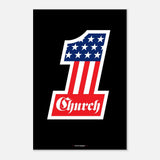 1 black poster 60x90 cm / 24x36″