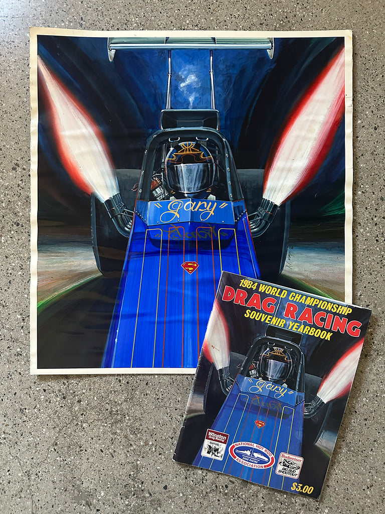 Original Darrell Mayabb Gary Beck 1984 NHRA catalog art