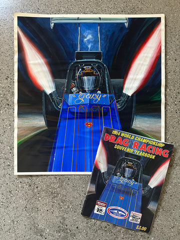Original Darrell Mayabb Gary Beck 1984 NHRA catalog art