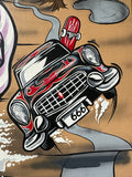 Original Burnout Magazine cover art by BOO. 2013.