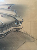 Original Cadillac art by Chris Dunlop
