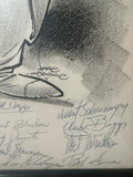 Original vintage Karl Hubenthal caricature for the US ROYAL tire company.