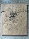 Original Von Franco pen and ink art for Pop Delic of Japan.